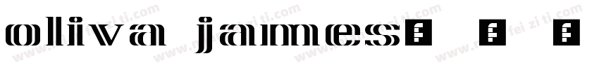 oliva james字体转换